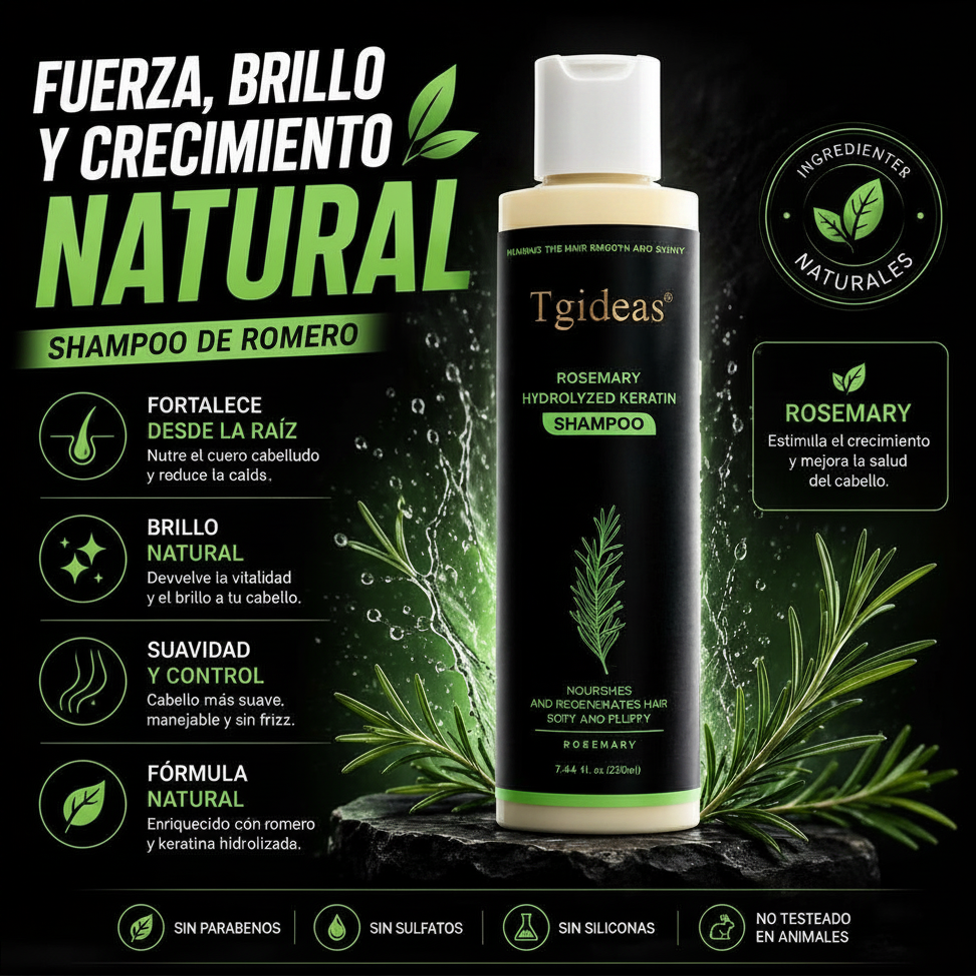 TGIDEAS™ CHAMPÚ PARA EL CRECIMIENTO DEL CABELLO 2X1