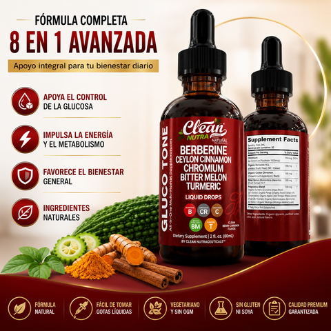 CLEAN NUTRA™ GOTAS DE BERBERINA 2X1